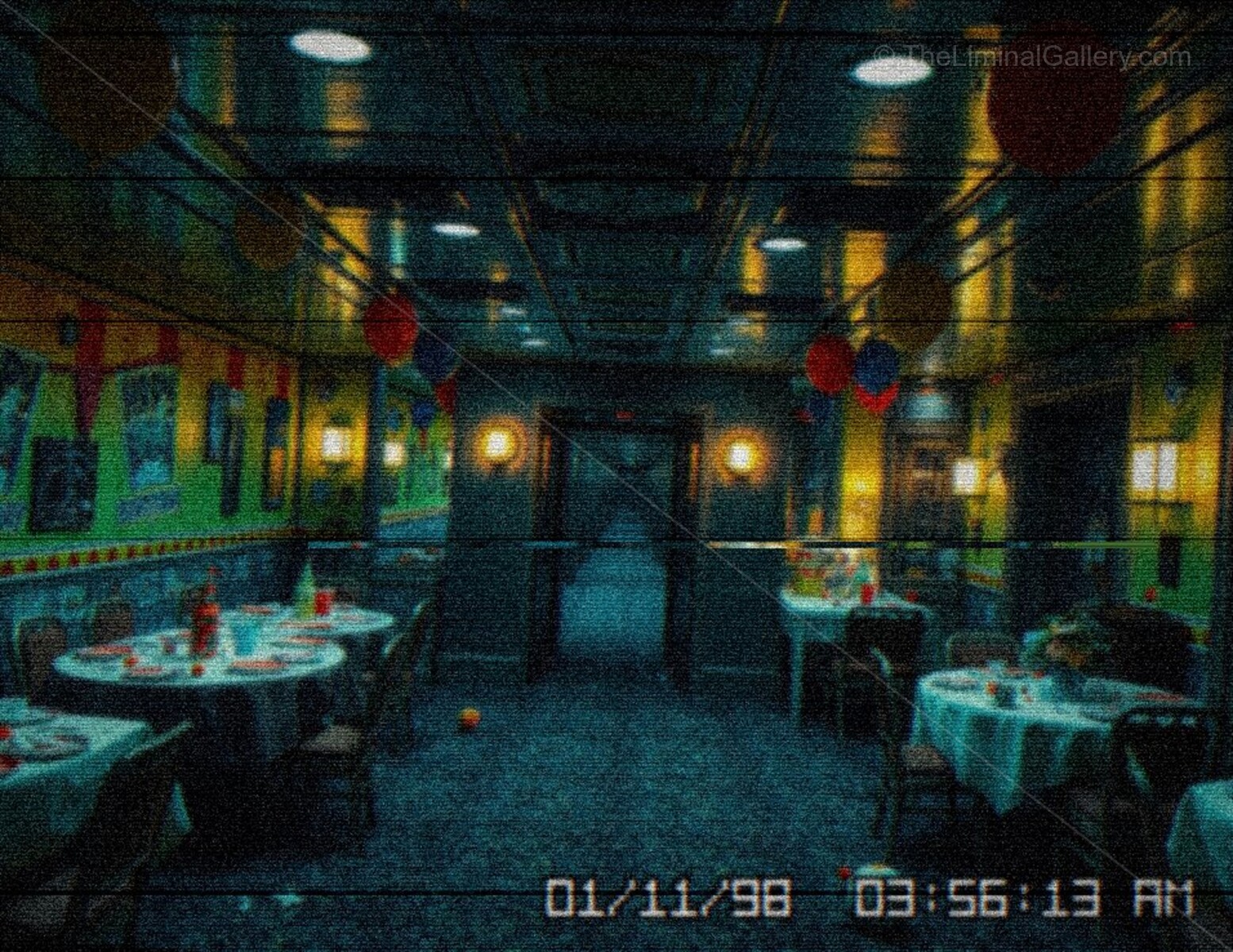 The unsettling vibe of the party room emphasizes the unpredictable nature.