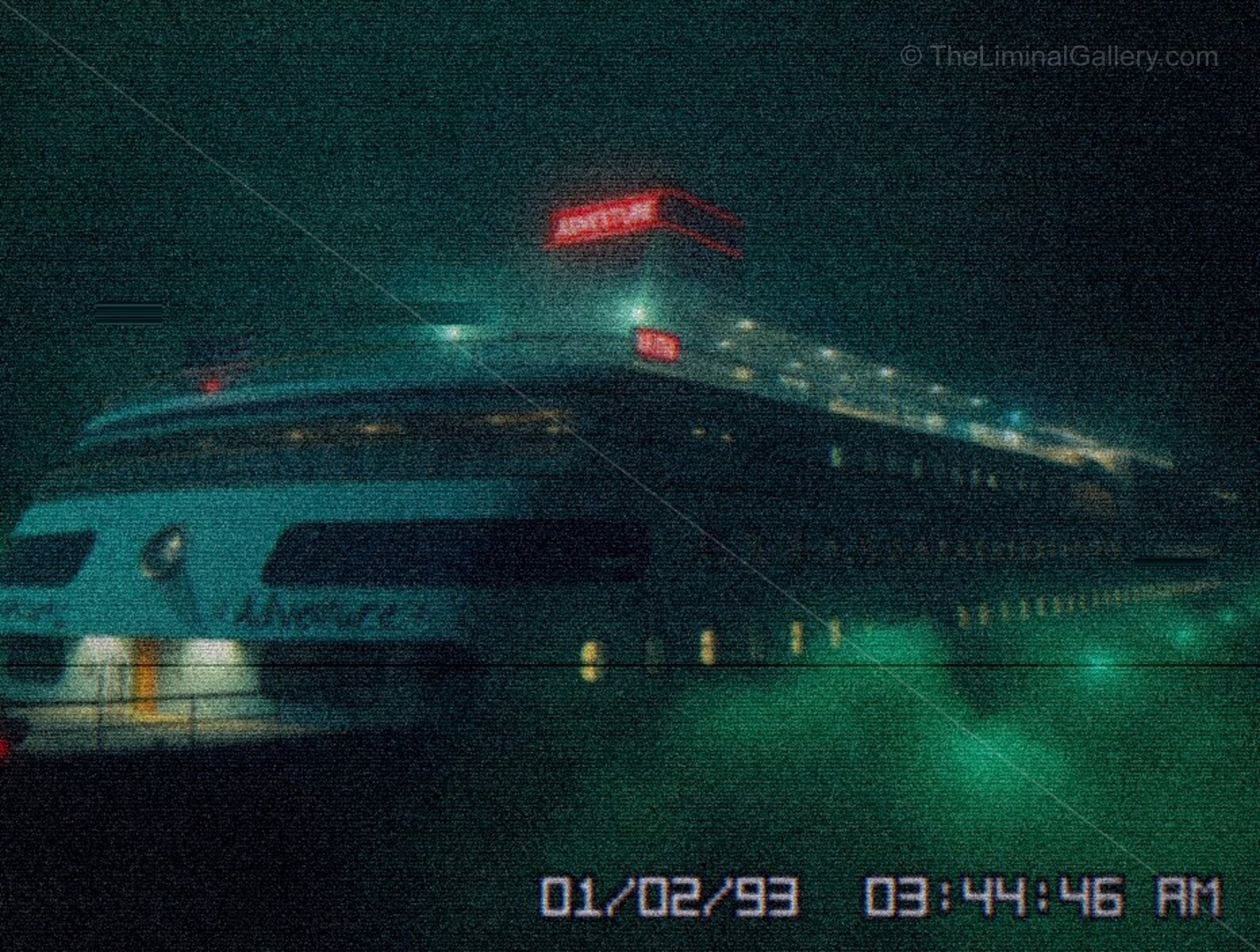 The exterior of the ship blends a sense of whimsy with a growing dread.