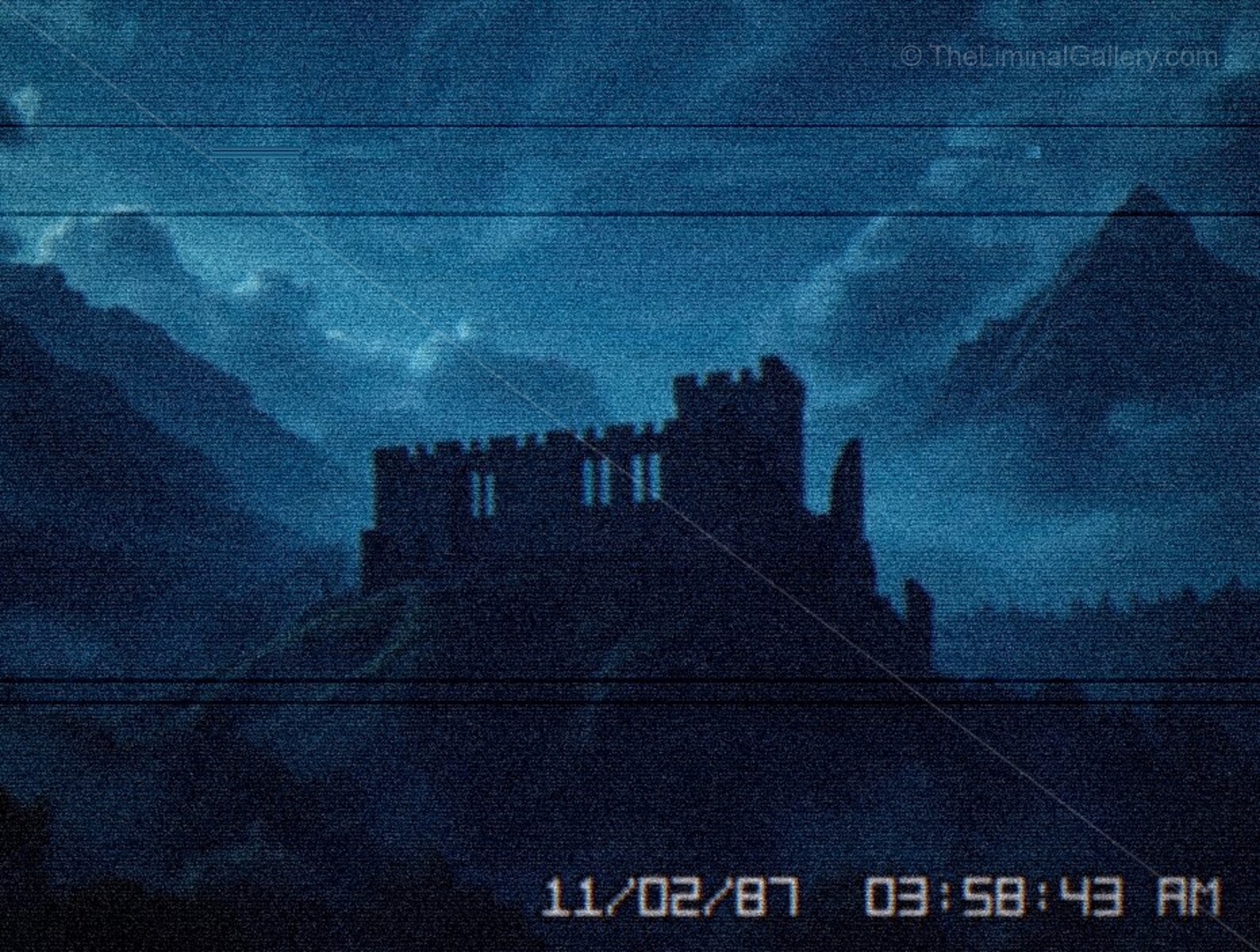 The medieval architecture and eerie isolation blend to create a sense of unease.