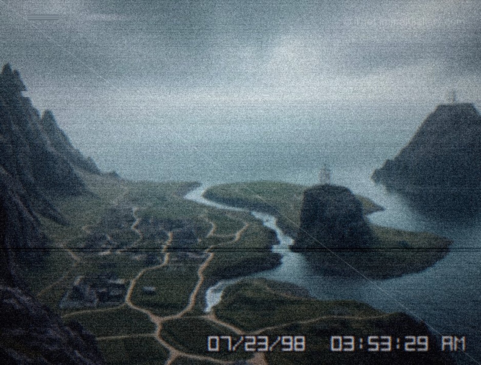 The modern setting of Level 29 is contrasted by the unsettling environment.