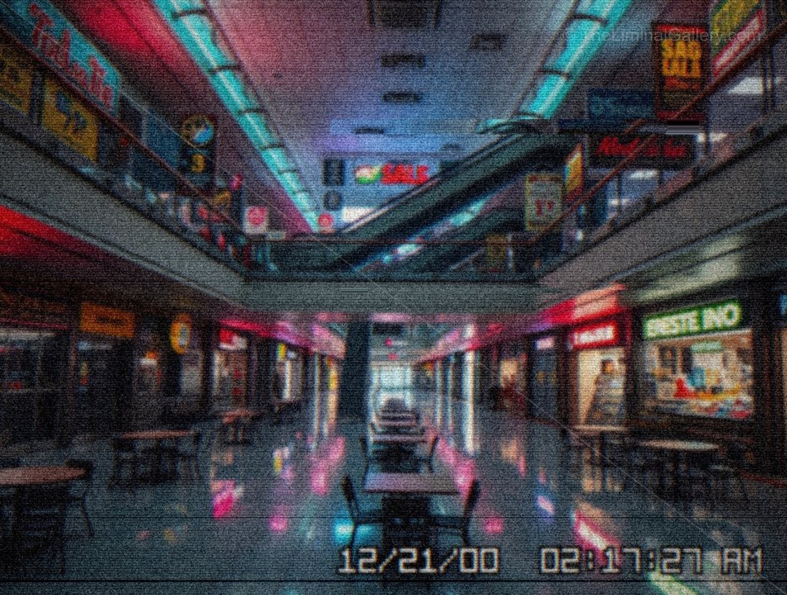 Never-ending retail corridors create an unsettling consumerist nightmare in Level 33, The Infinite Mall.