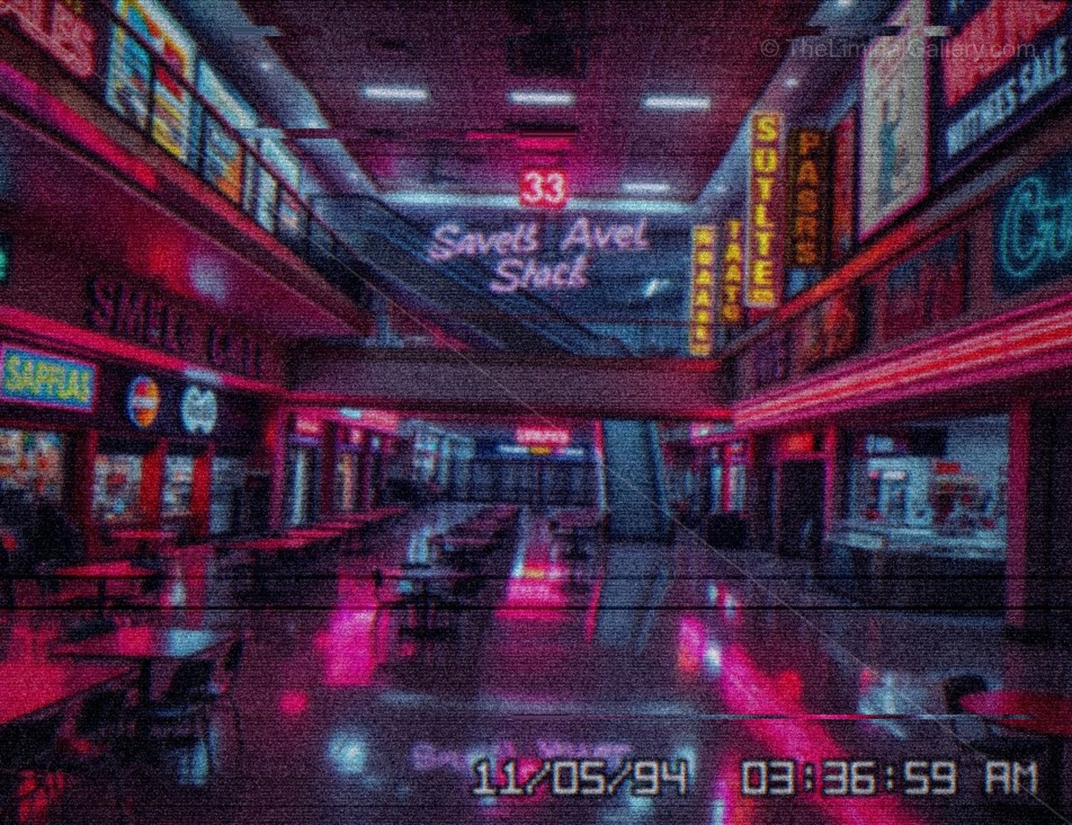 The infinite shopping corridors lead to a sense of endless wandering.