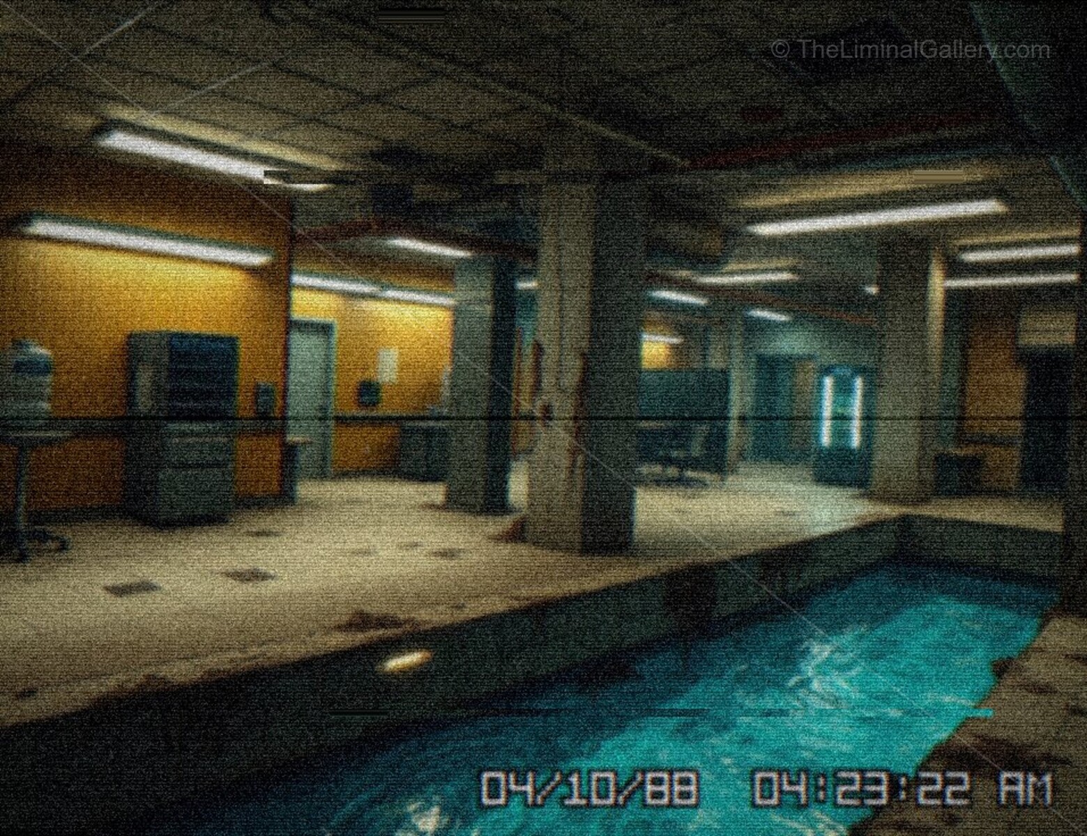 The bending space and disorienting geometry create a terrifying experience.