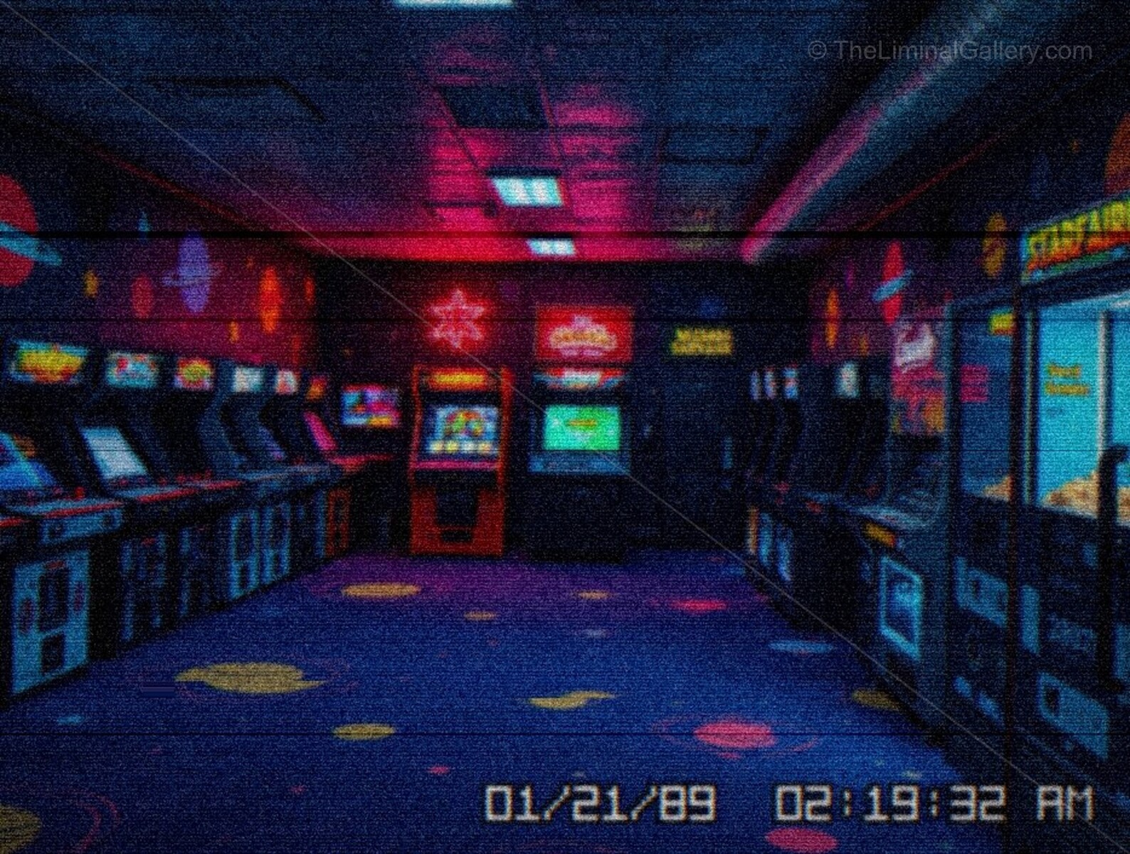 The contrast of the fun arcade setting and eerie isolation creates a unique feeling.