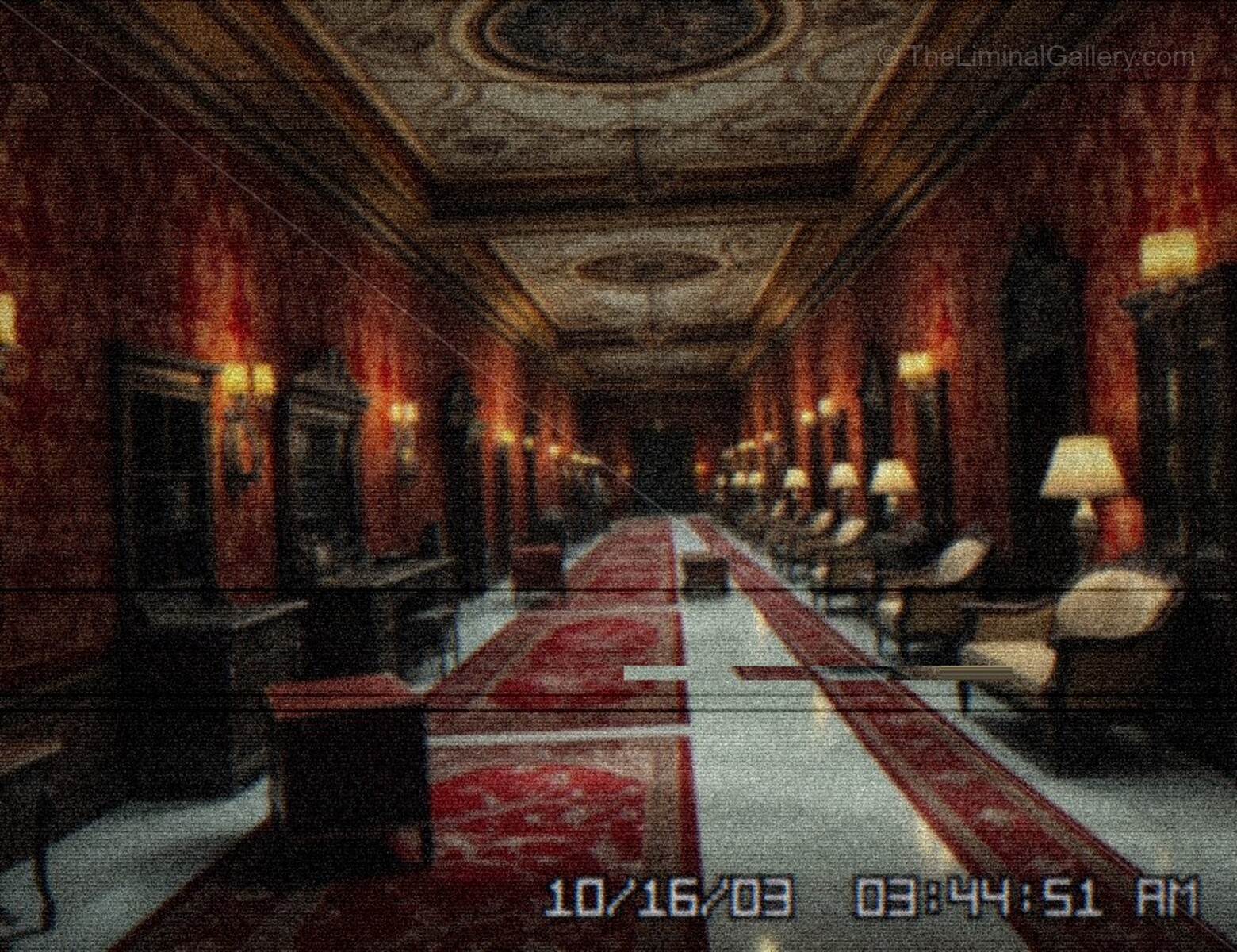 The long, empty corridors and the echoing silence create an uneasy atmosphere.