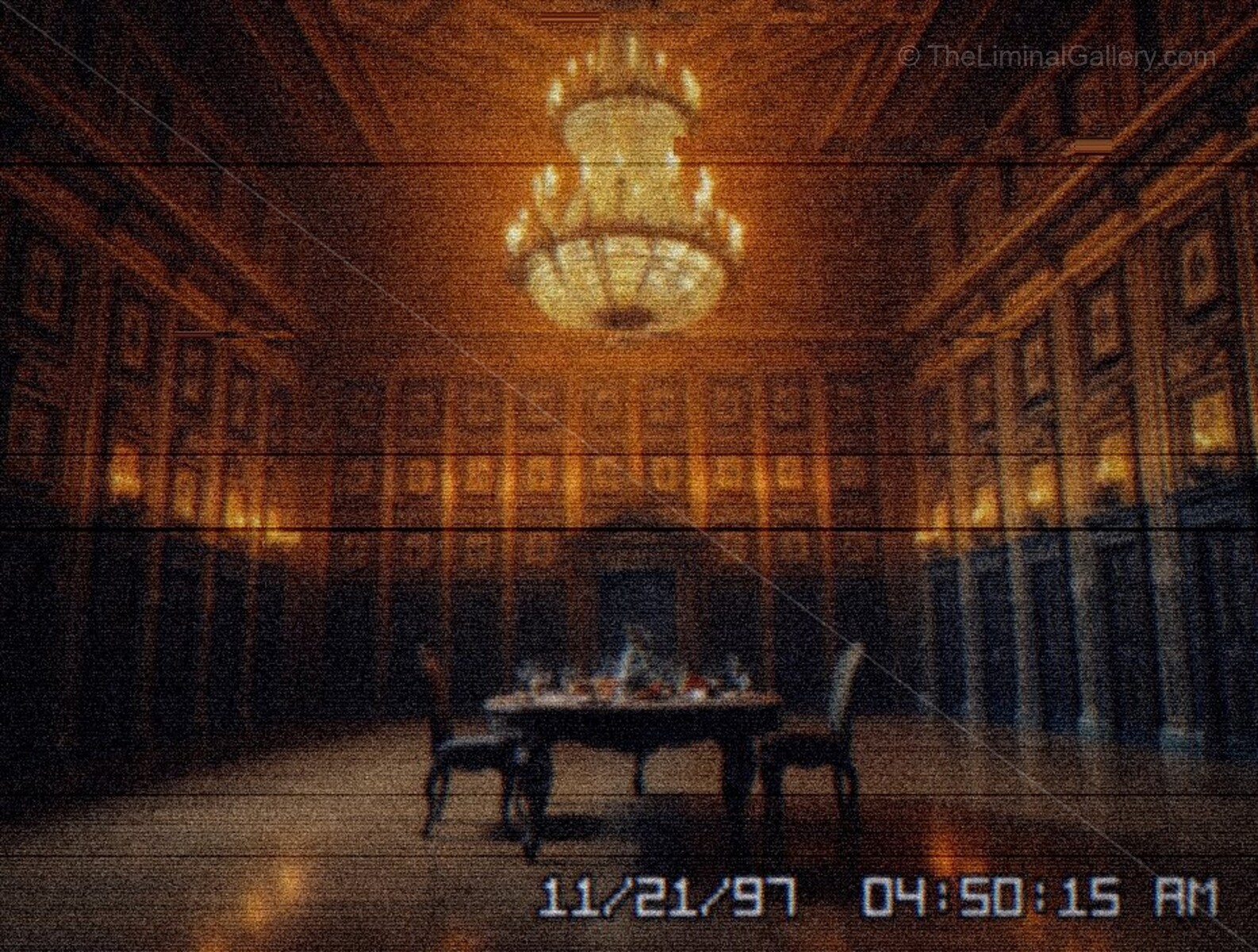 The elegant Beverly Room offers a blend of luxury and unsettling isolation.