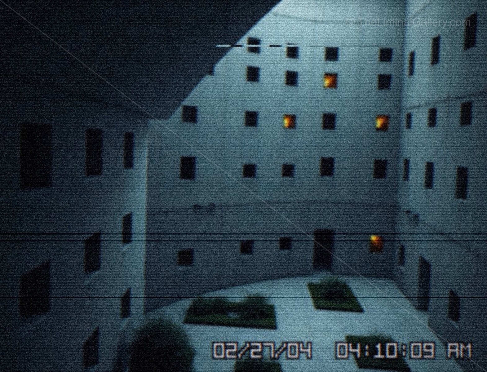 The endless windows and the lack of escape create a feeling of dread.