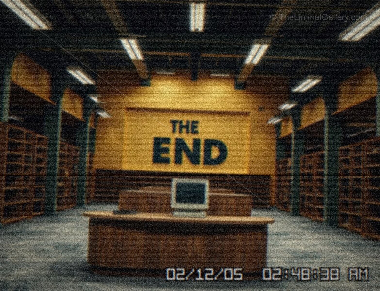 An infinite, empty void defines Level 9223372036854775807, The End, the ultimate liminal abyss of the Backrooms.
