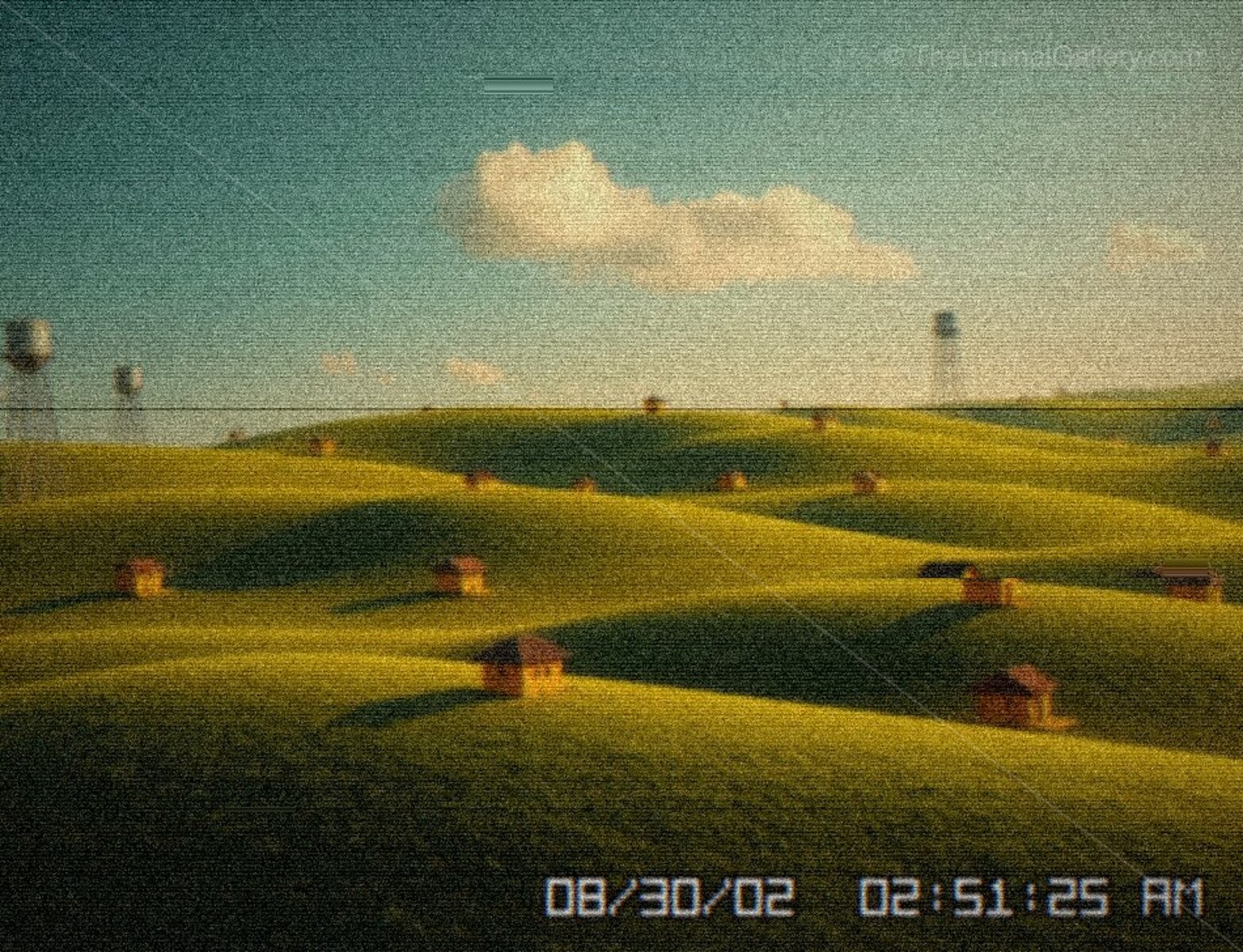 The distortions and the warped image create an unsettling experience.