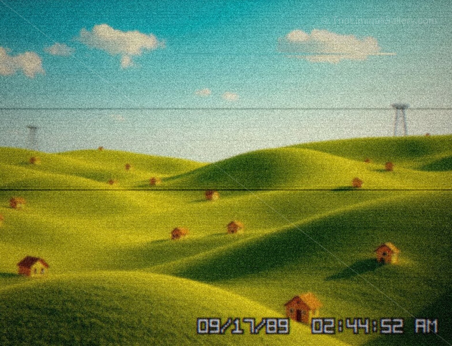 The blurred and warped image create an unsettling and confusing experience.