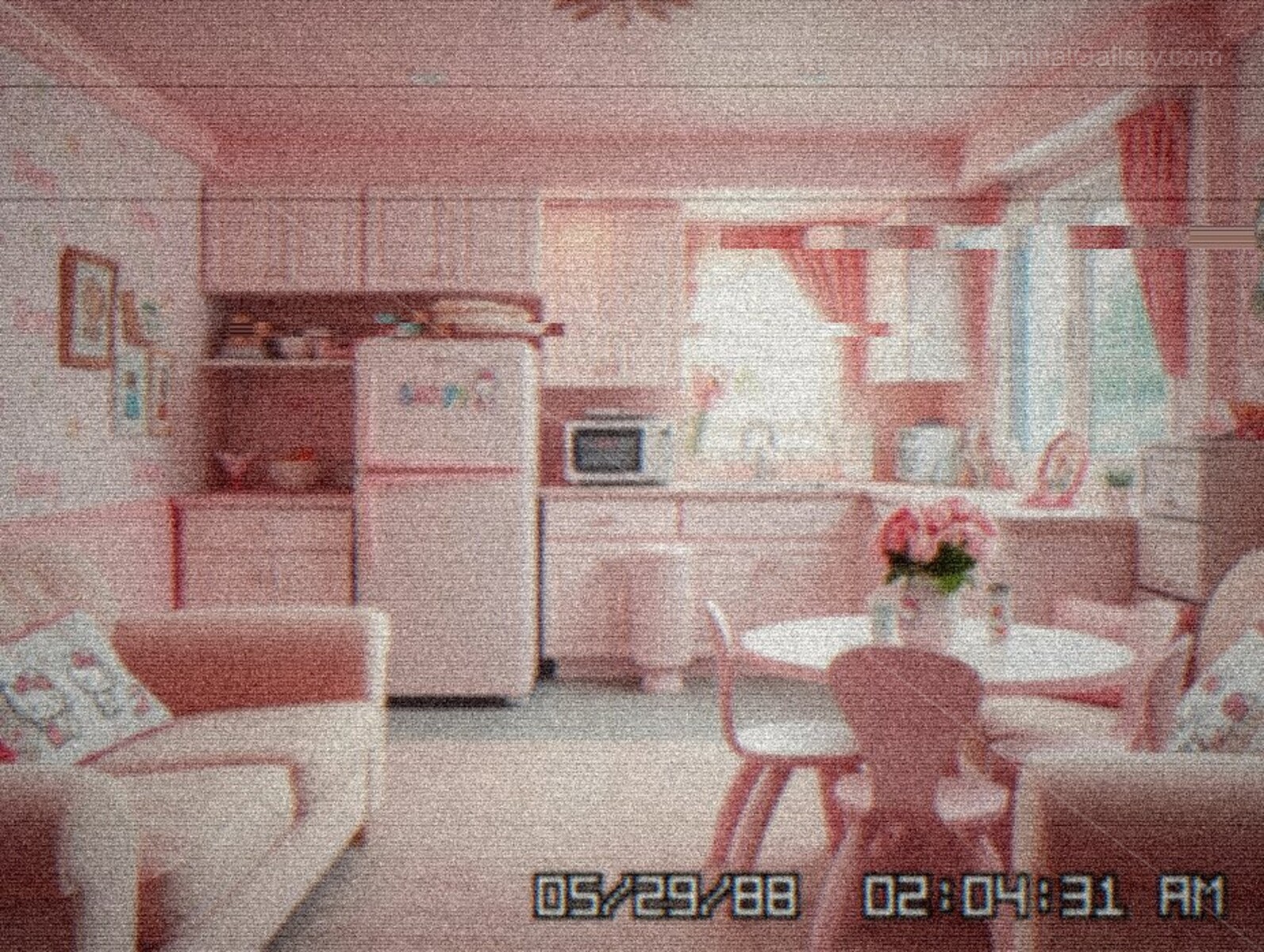 A childlike yet eerie environment in Level 974, Kitty's House, blending nostalgia with unsettling liminality.