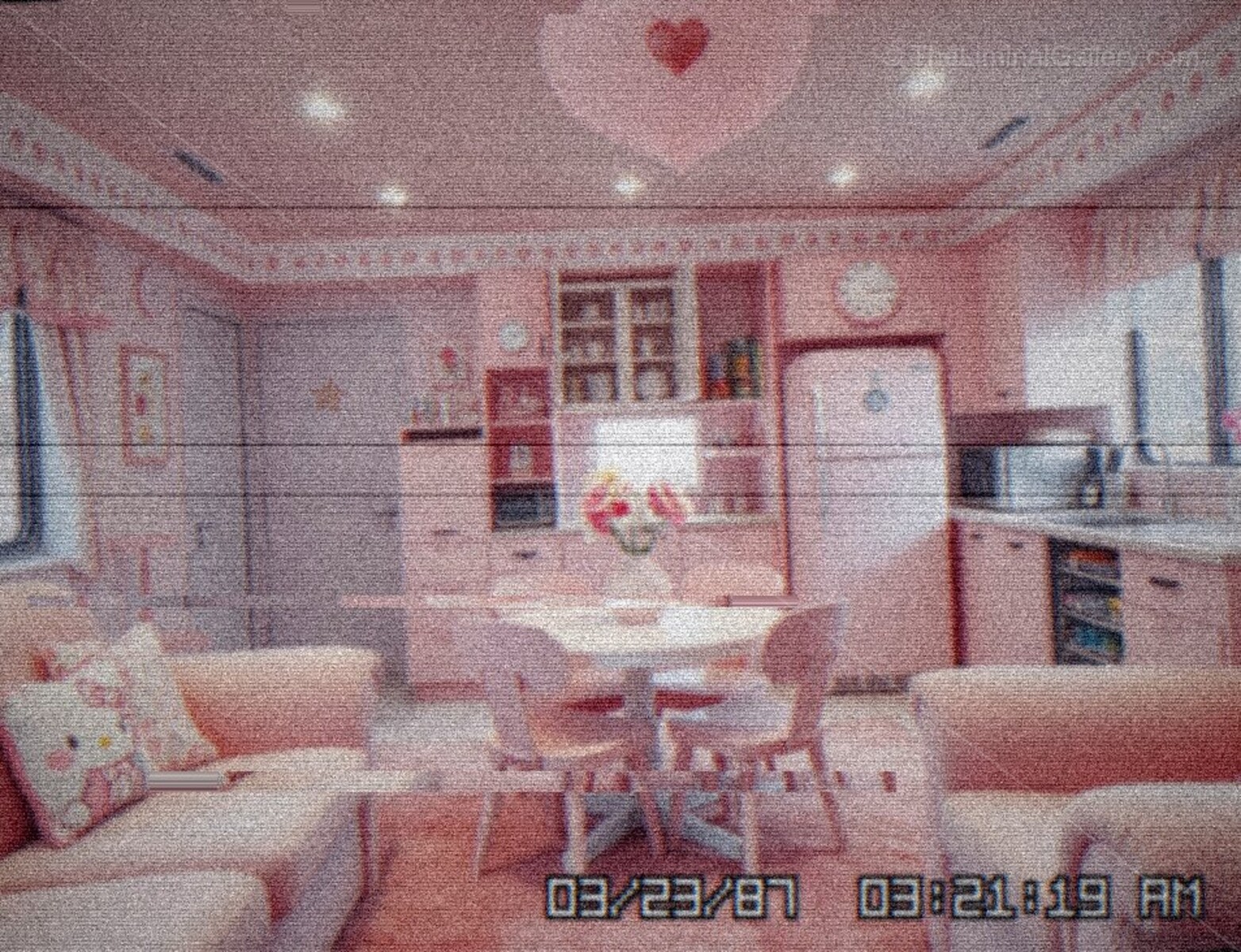 The familiar toys and the sense of childhood combine with an underlying feeling of unease.