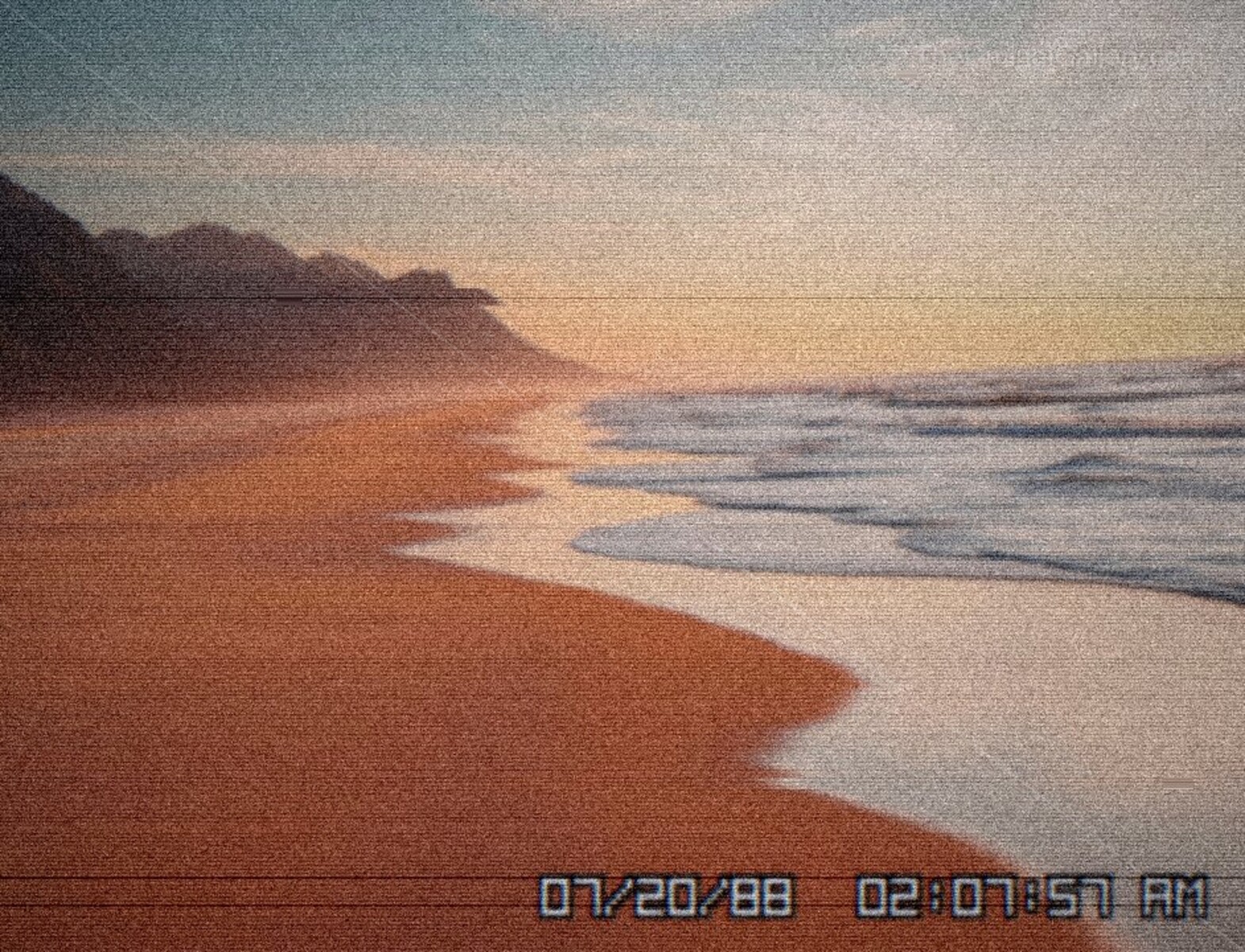 A deserted shoreline in Level 994, The Beach, captures serene beauty with an uncanny liminal edge.