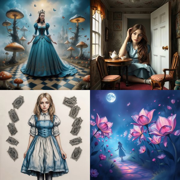Alice in Wonderland Digital Art Bundle - 73 high-resolution commercial-use images at 4000px, 300 DPI