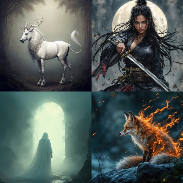 Fantasy Characters & Creatures Digital Art Bundle - 303 high-resolution commercial-use images at 4000px, 300 DPI