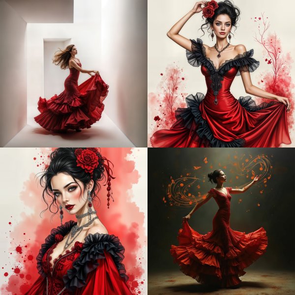 Flamenco Digital Art Bundle - 114 high-resolution commercial-use images at 4000px, 300 DPI