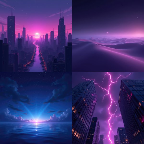 Synthwave Neon Landscapes Digital Art Bundle - 211 high-resolution commercial-use images at 4000px, 300 DPI