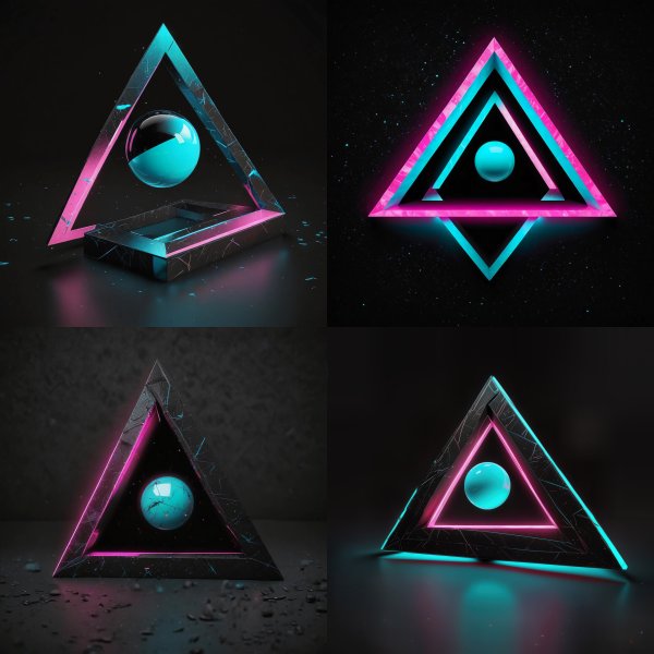 Synthwave Shapes & Designs Digital Art Bundle - 81 high-resolution commercial-use images at 4000px, 300 DPI